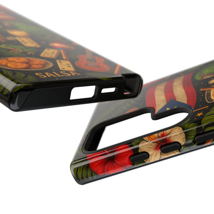 Puerto Rican Culture Phone Case | Boricua Icons Caribbean Aesthetic Tough Protective Case