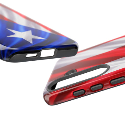 Puerto Rico Flag Phone Case | Boricua Pride Tough Case | Puerto Rican Flag Protective Cover for iPhone & Samsung