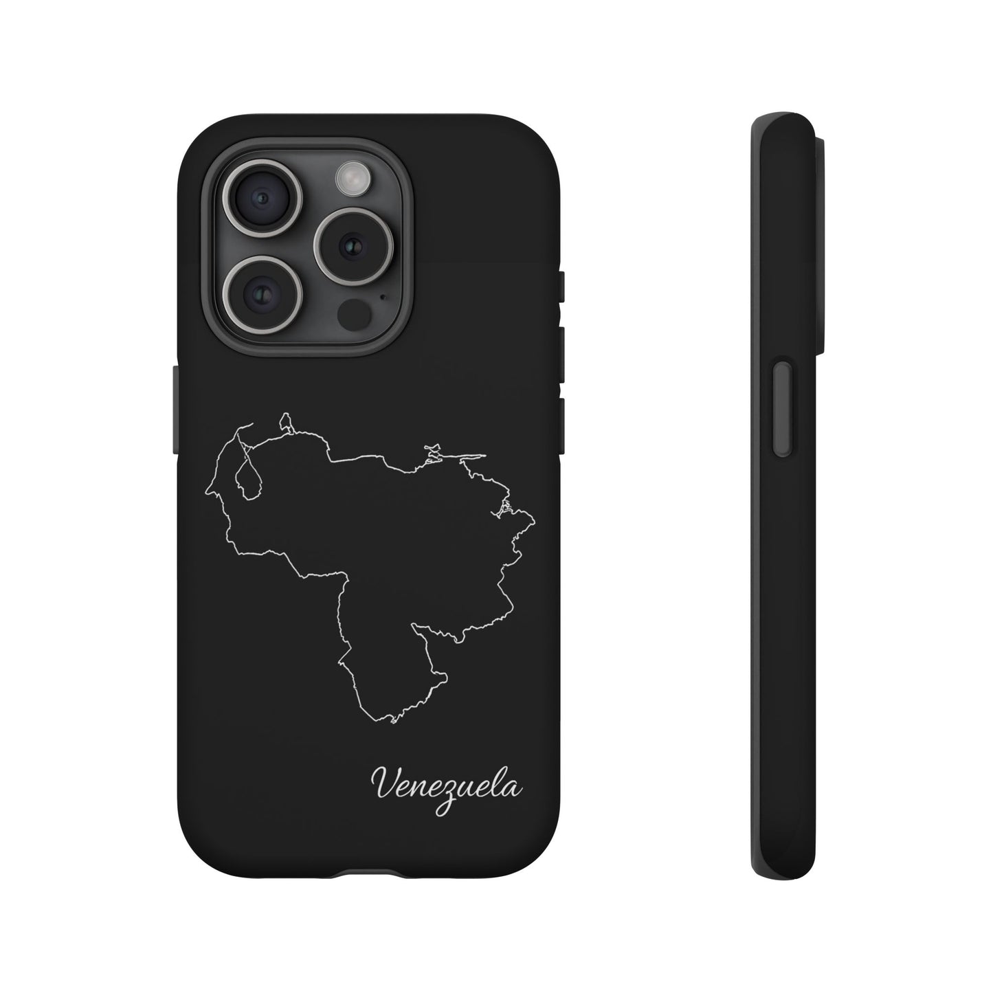 Venezuela Outline Phone Case – Minimal Country Map Tough Case (iPhone, Samsung, Pixel)