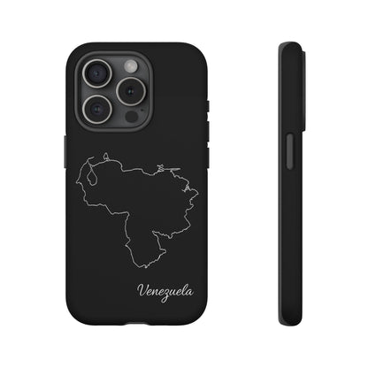 Venezuela Outline Phone Case – Minimal Country Map Tough Case (iPhone, Samsung, Pixel)