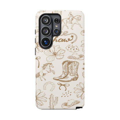 Western Cowgirl Phone Case for iPhone Samsung Galaxy Pixel Tough Case