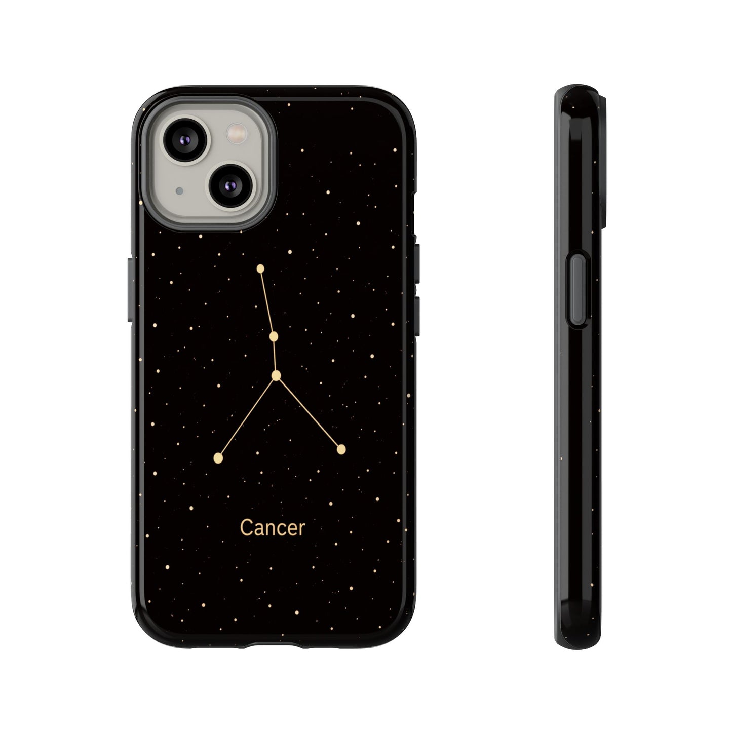 Cancer Zodiac Constellation Phone Case – Luxe Gold Celestial Cover