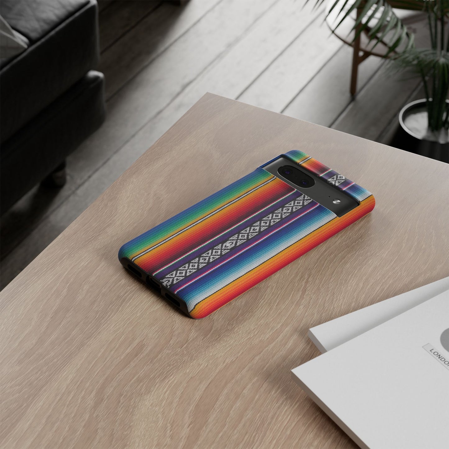 Serape Stripe Phone Case – Colorful Mexican Blanket Pattern Tough Case
