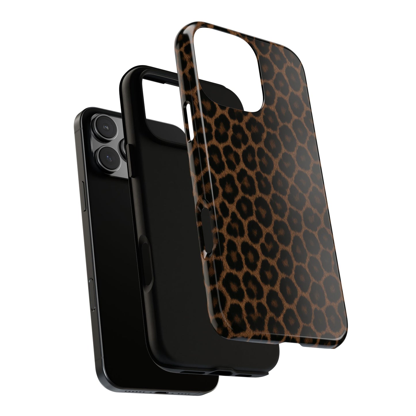 Brown Leopard Print Phone Case | Classic Animal Print Aesthetic Tough Protective Case