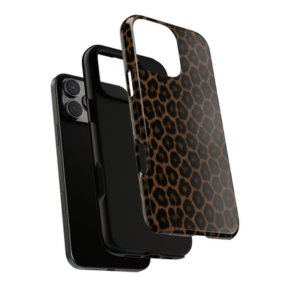 Brown Leopard Print Phone Case | Classic Animal Print Aesthetic Tough Protective Case