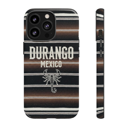 Durango Mexico Phone Case | Serape Scorpion Western Design | Mexican Heritage Tough Case for iPhone & Samsung