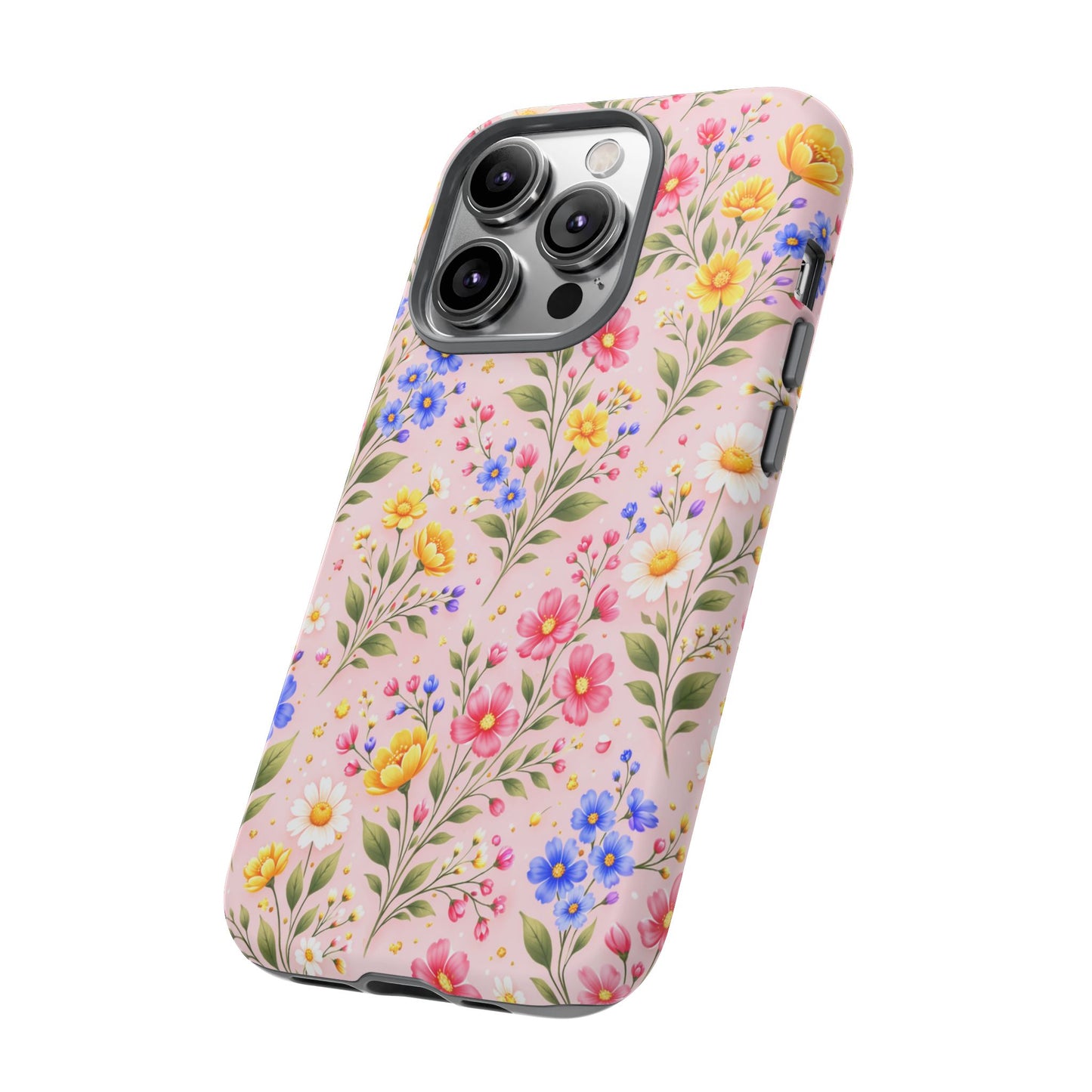 Wildflower Floral Phone Case Vintage Spring Meadow Tough Cover