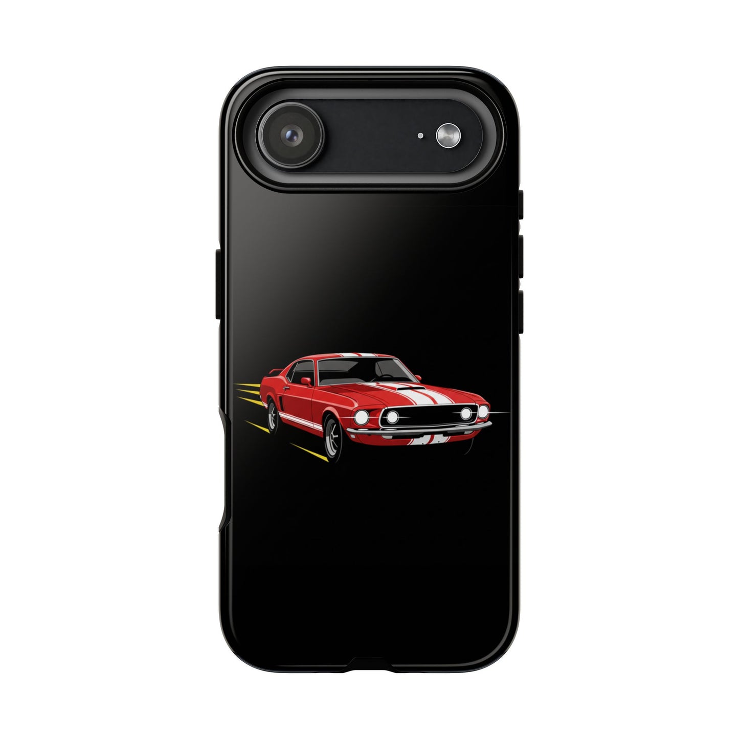 Red Muscle Car Phone Case – Classic Car Racing Tough Protective Case