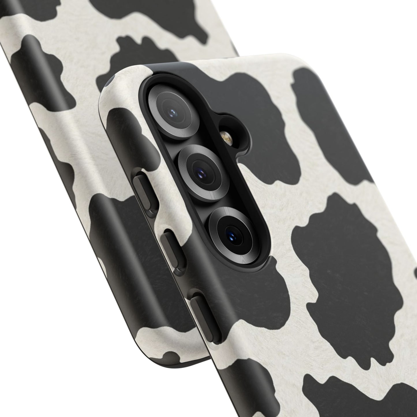 Black & White Cow Print Phone Case | Aesthetic Tough Protective Case