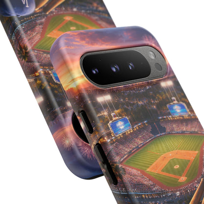 Baseball Sunset Stadium Phone Case LA Game Day Sports Aesthetic Case