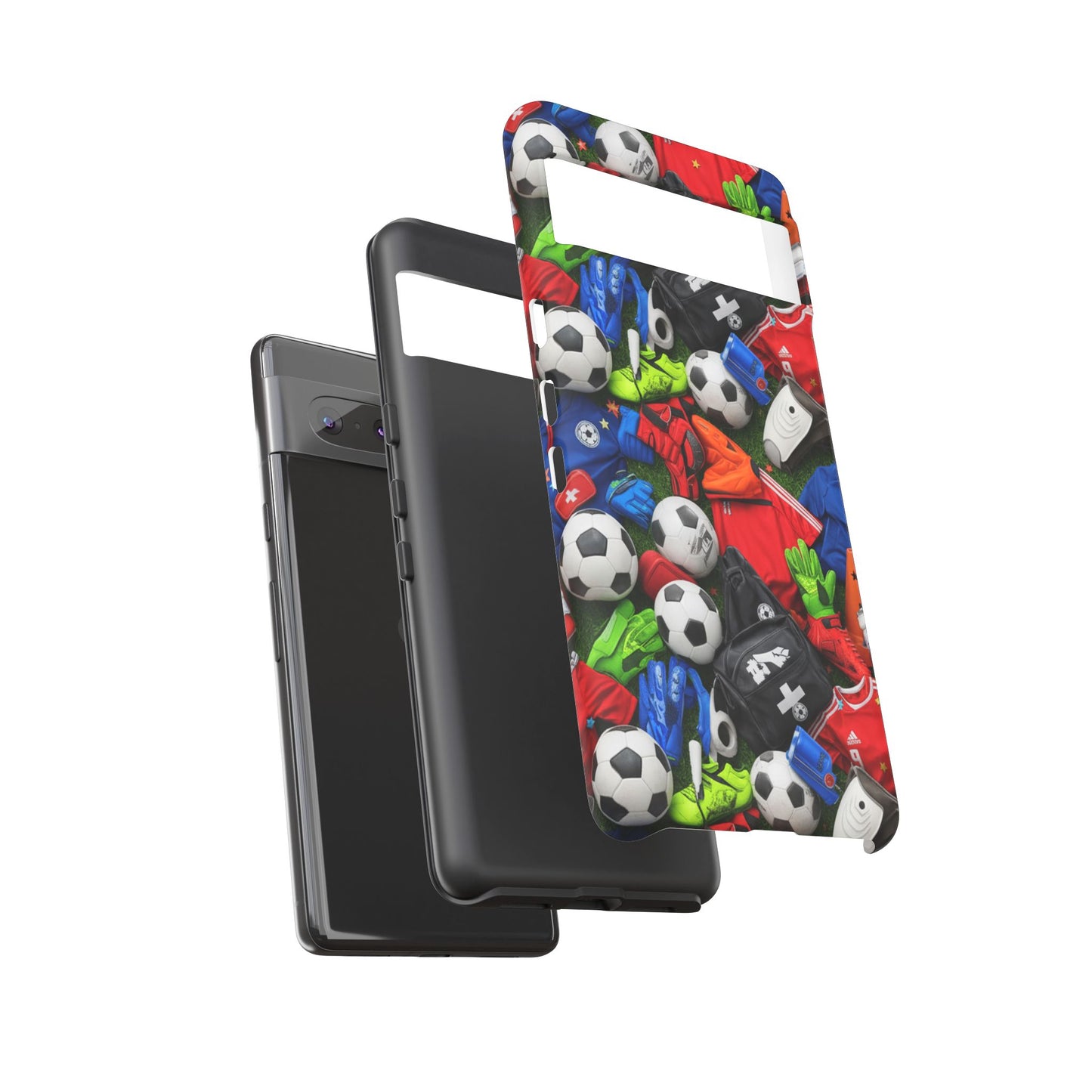 Soccer Ball Pattern Phone Case – Sports Fan Tough Protective Game Day Case