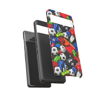 Soccer Ball Pattern Phone Case – Sports Fan Tough Protective Game Day Case