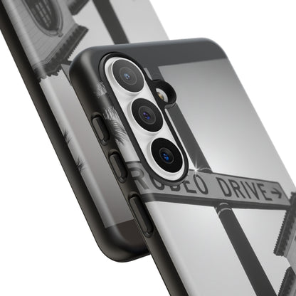 Rodeo Drive Phone Case | Los Angeles Aesthetic Black & White Photography | Luxury LA Street Tough Case for iPhone & Samsung