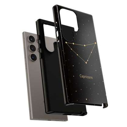 Capricorn Zodiac Constellation Phone Case – Luxe Gold Celestial Cover