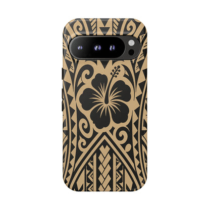 Polynesian Tribal Hawaiin Hibiscus Phone Case for iPhone Samsung Galaxy