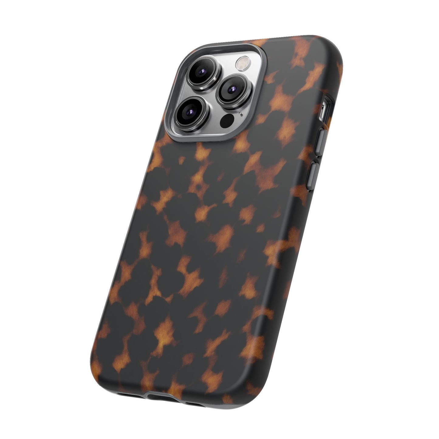 Tortoiseshell Phone Case – Brown Leopard Pattern Luxury Tough Protective Case