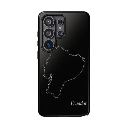Ecuador Outline Phone Case – Minimal Country Map Tough Case (iPhone, Samsung, Pixel)