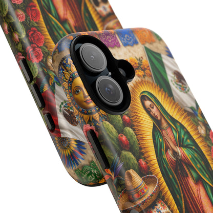 Virgen de Guadalupe Phone Case Mexican Floral iPhone Samsung Pixel Case