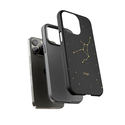 Virgo Zodiac Constellation Phone Case – Luxe Gold Celestial Cover