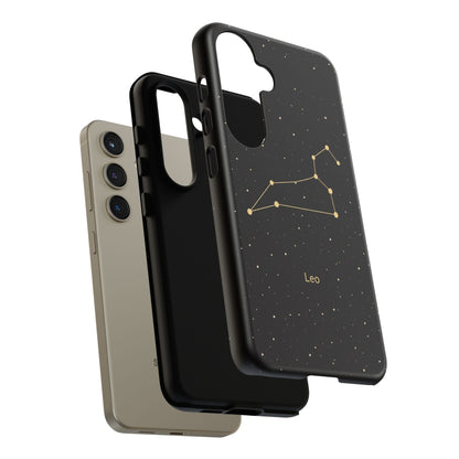 Leo Zodiac Constellation Phone Case – Luxe Gold Celestial Cover