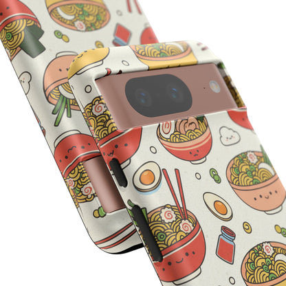 Kawaii Ramen Phone Case – Cute Japanese Food Pattern | Noodle Bowl Aesthetic Case