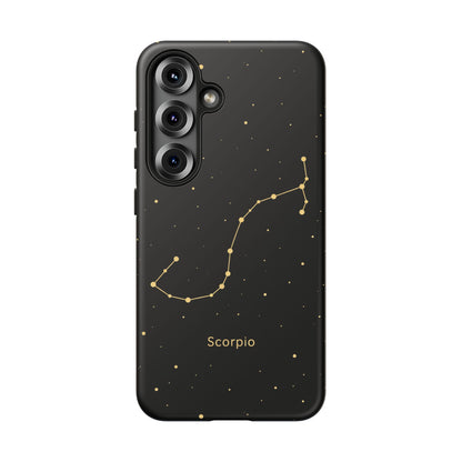 Scorpio Zodiac Constellation Phone Case – Luxe Gold Celestial Cover