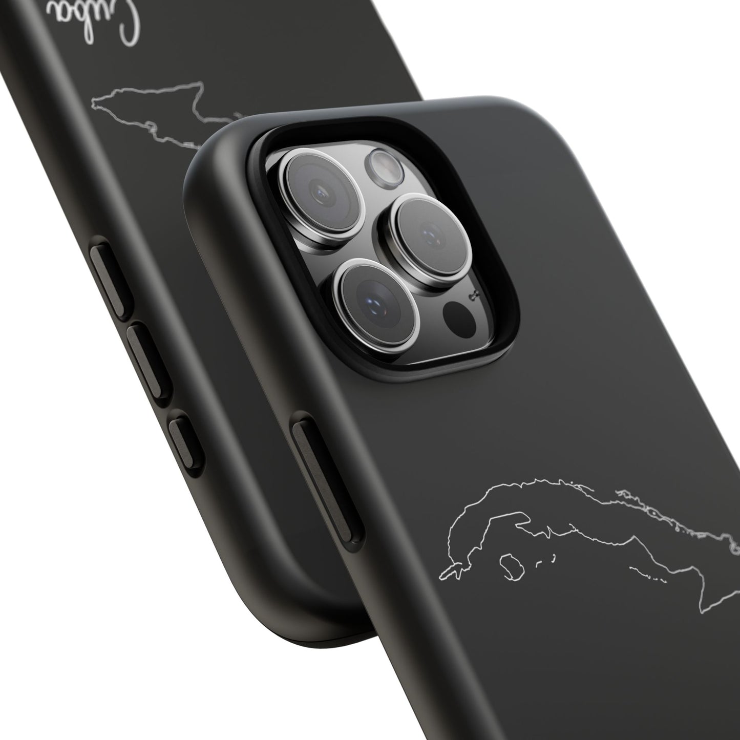 Cuba Outline Phone Case – Minimal Country Map Tough Case (iPhone, Samsung, Pixel)