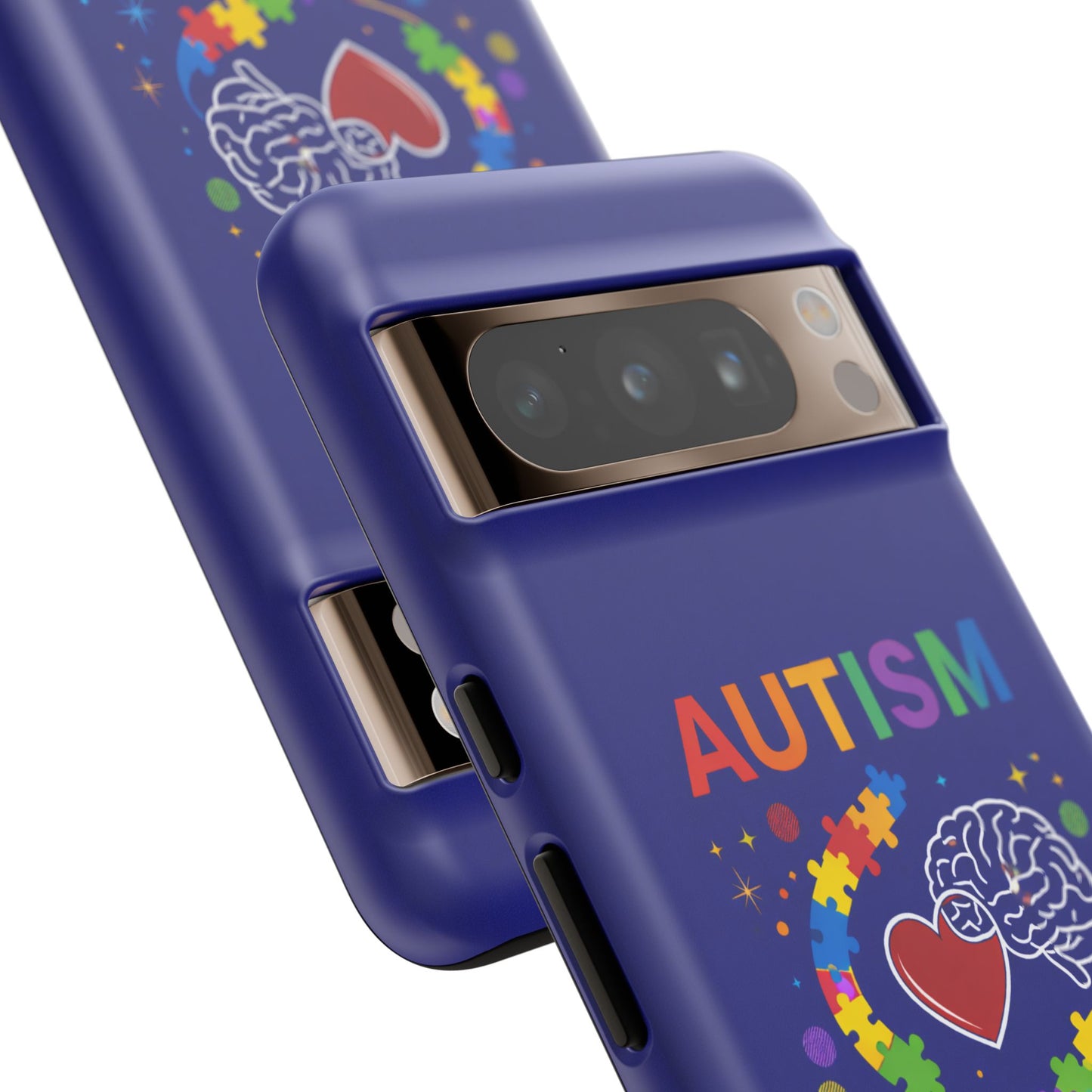 Autism Awareness Tough Case – "Love Connects All Pieces" Phone Case for Iphone, Samsung Galaxy and Pixel