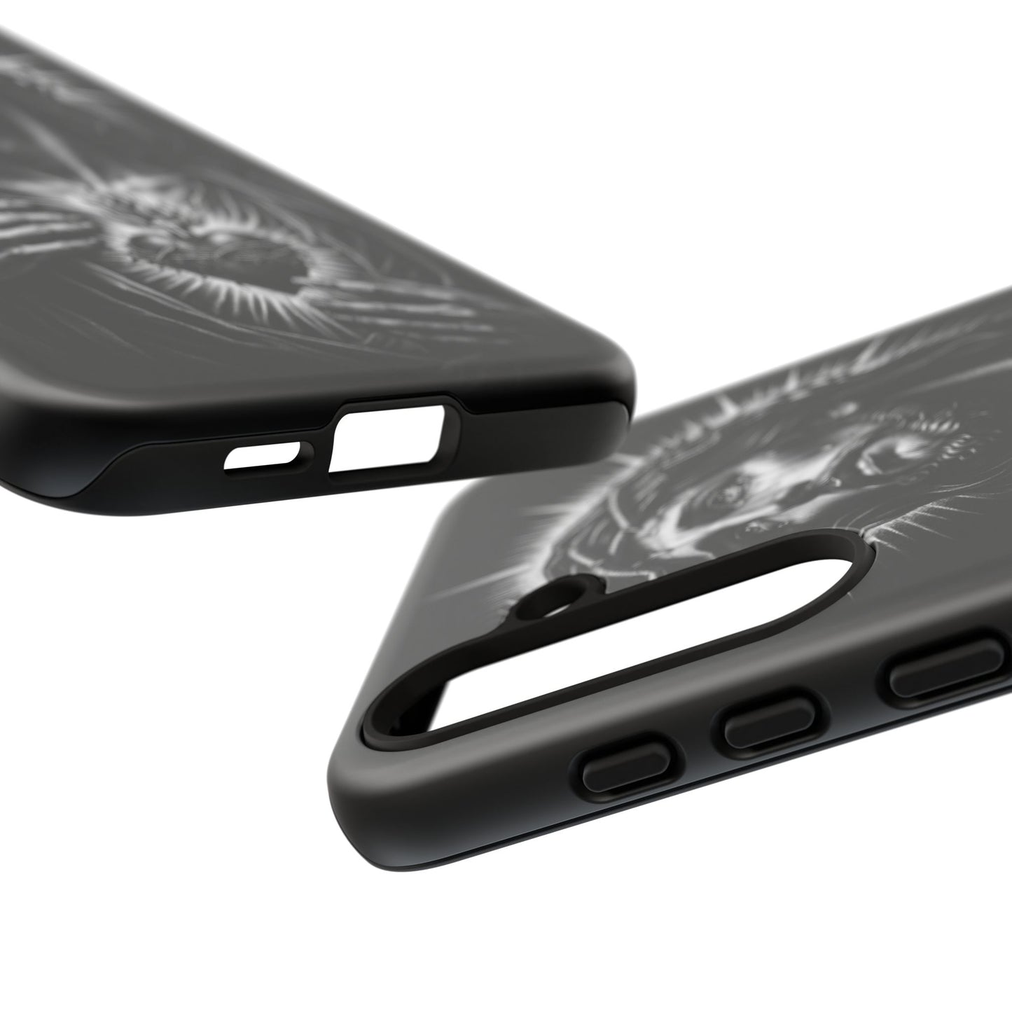Jesus Sacred Heart Phone Case Black White Christian Faith Aesthetic