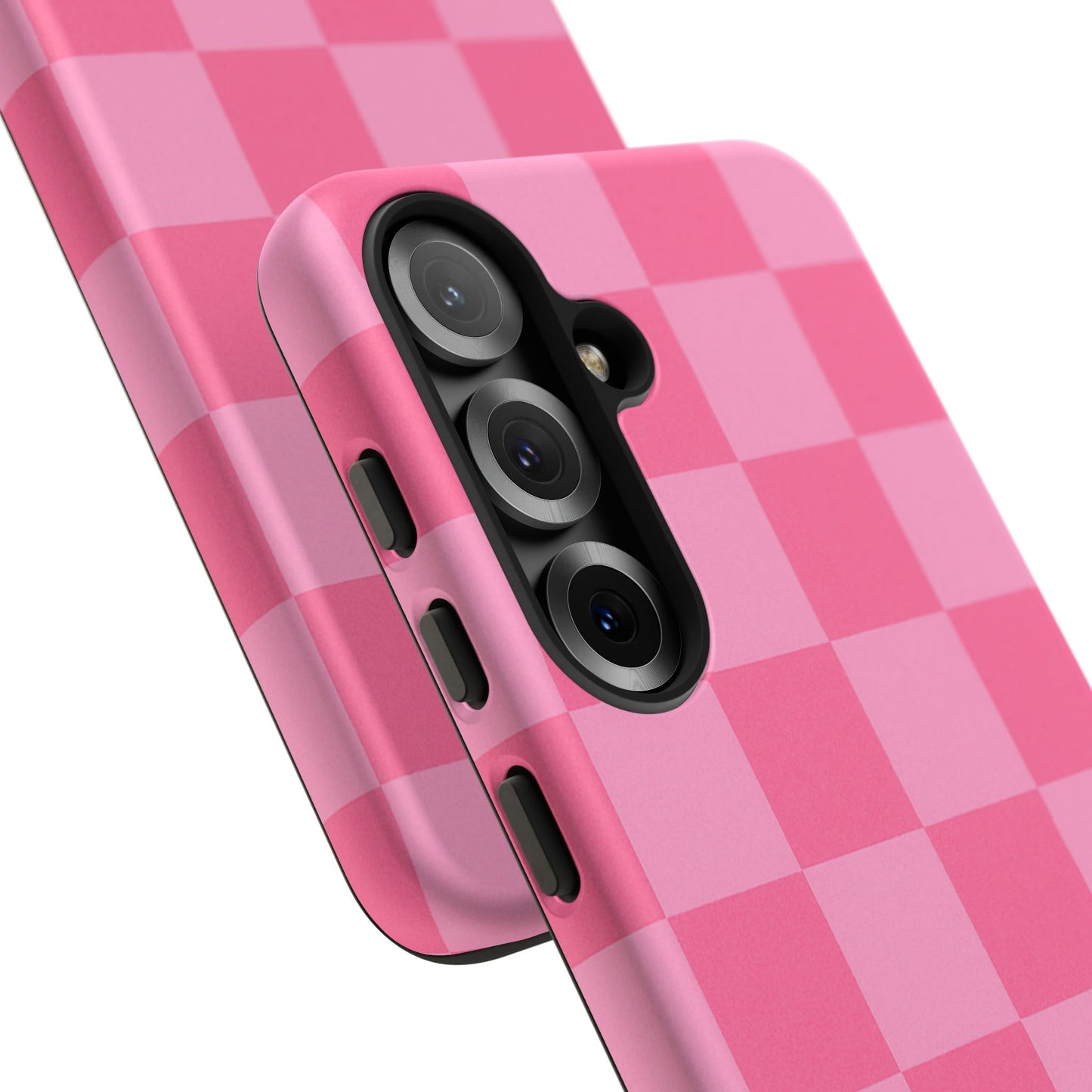 Pink Checkerboard Phone Case | Cute Aesthetic Checkered iPhone & Samsung Tough Case