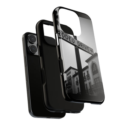 Rodeo Drive Phone Case | Los Angeles Aesthetic Black & White Photography | Luxury LA Street Tough Case for iPhone & Samsung