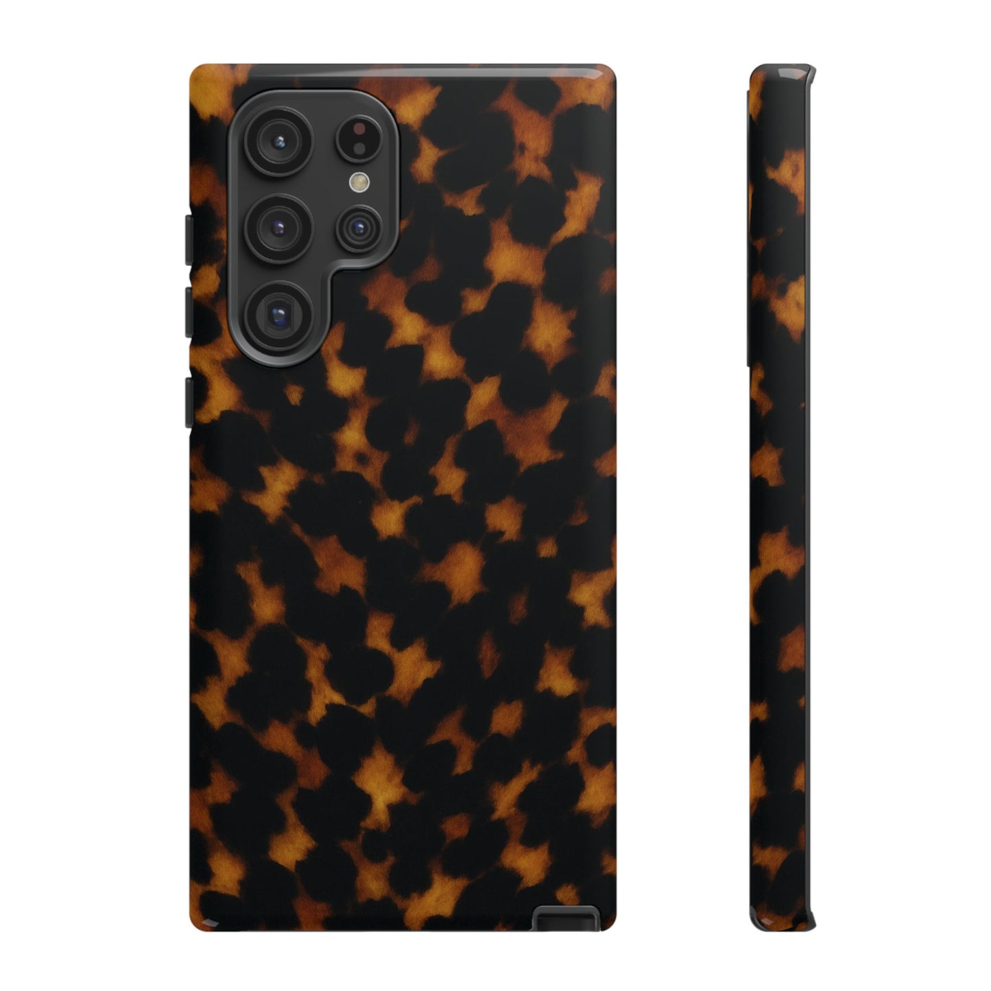 Tortoiseshell Phone Case – Brown Leopard Pattern Luxury Tough Protective Case