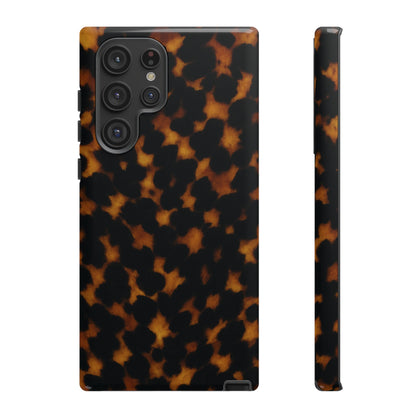 Tortoiseshell Phone Case – Brown Leopard Pattern Luxury Tough Protective Case