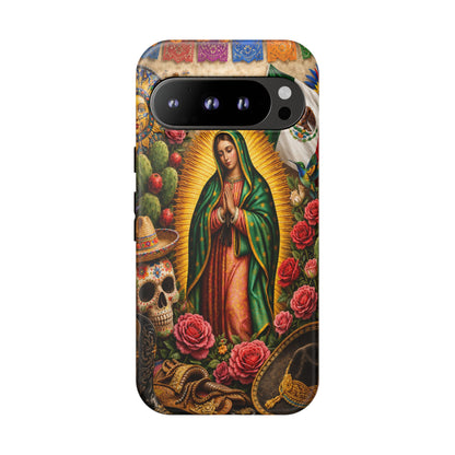 Virgen de Guadalupe Phone Case Mexican Floral iPhone Samsung Pixel Case