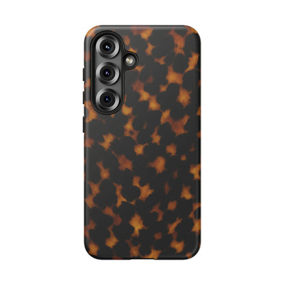 Tortoiseshell Phone Case – Brown Leopard Pattern Luxury Tough Protective Case