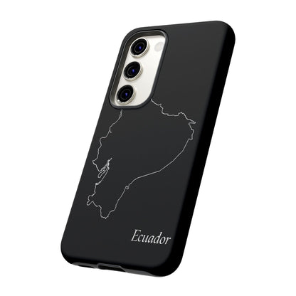 Ecuador Outline Phone Case – Minimal Country Map Tough Case (iPhone, Samsung, Pixel)
