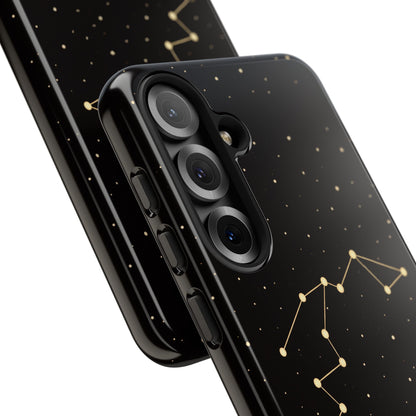 Aquarius Zodiac Constellation Phone Case – Luxe Gold Celestial Cover