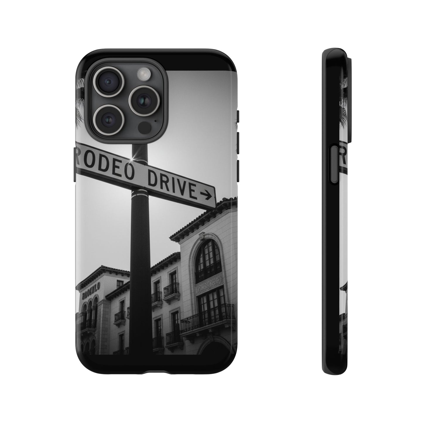 Rodeo Drive Phone Case | Los Angeles Aesthetic Black & White Photography | Luxury LA Street Tough Case for iPhone & Samsung