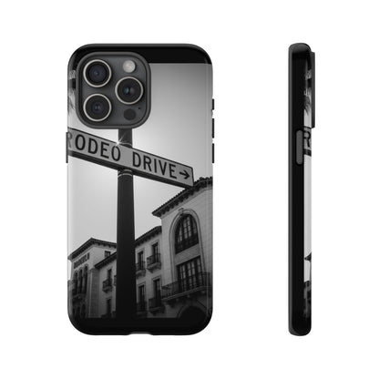 Rodeo Drive Phone Case | Los Angeles Aesthetic Black & White Photography | Luxury LA Street Tough Case for iPhone & Samsung