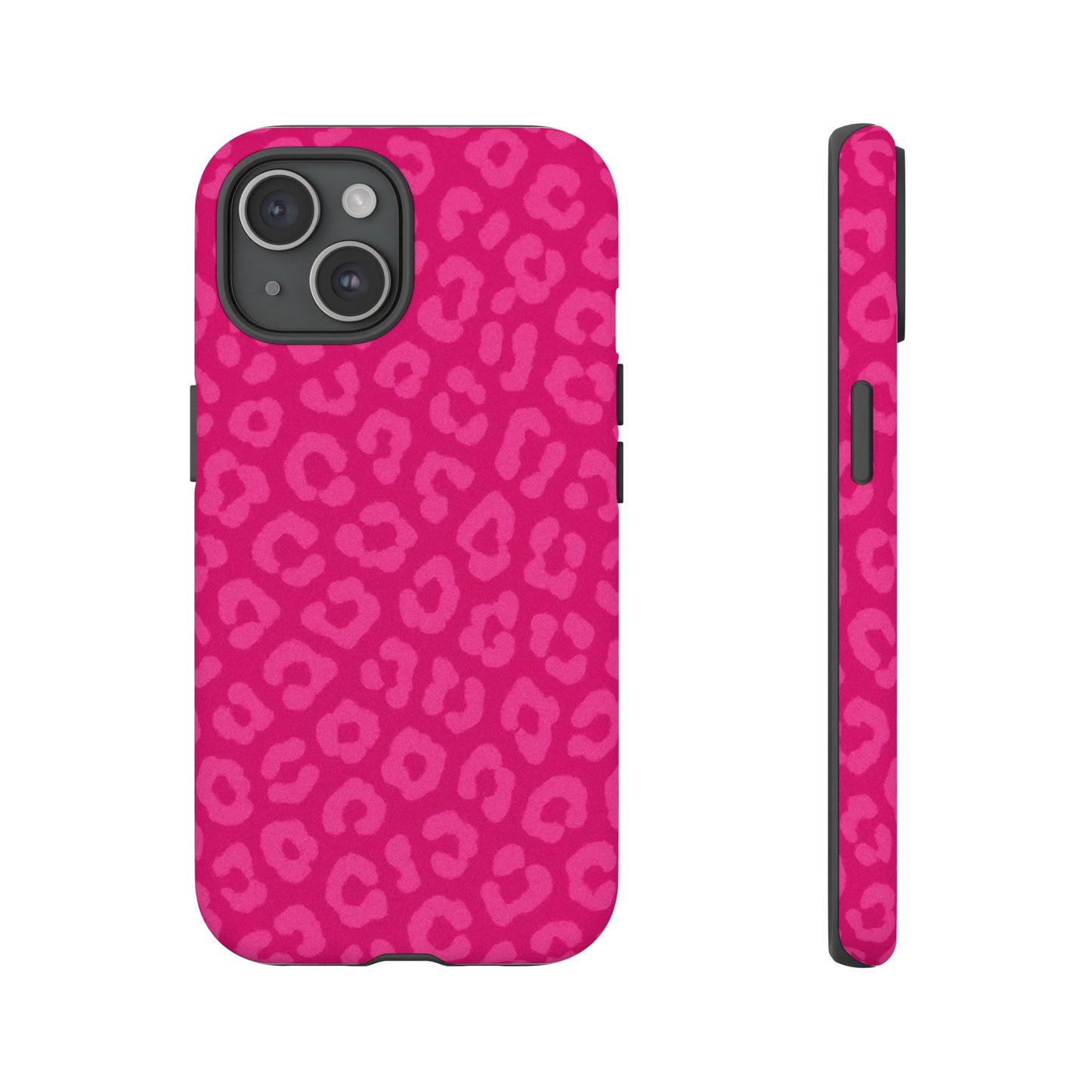 Hot Pink Leopard Print Phone Case – Bold Coquette Leopard Tough Case