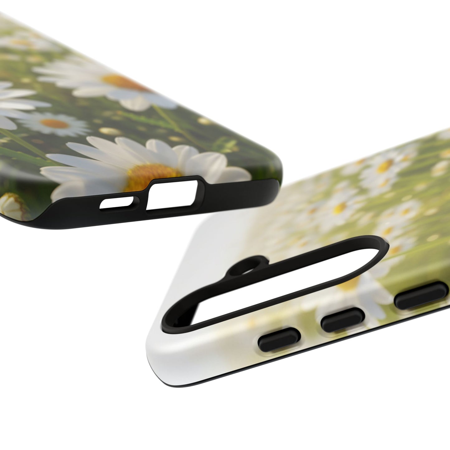 Daisy Phone Case – Floral Spring Field Tough Protective Case (iPhone, Samsung, Pixel)