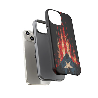Puerto Rico Flag Phone Case | Distressed Puerto Rican Flag Tough Case | Boricua Pride Protective iPhone Samsung Cover
