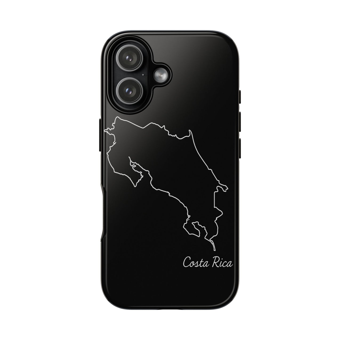 Costa Rica Outline Phone Case – Minimal Country Map Tough Case (iPhone, Samsung, Pixel)