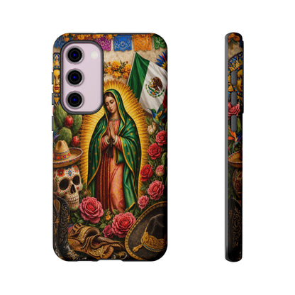 Virgen de Guadalupe Phone Case Mexican Floral iPhone Samsung Pixel Case