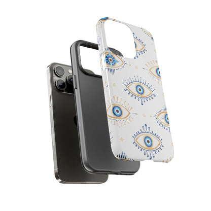 Blue Evil Eye Phone Case – Protective Slim Shockproof Cover for Iphone, Samsung Galaxy and Pixel