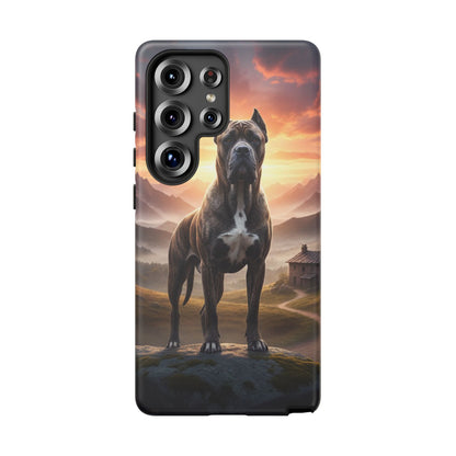 Cane Corso Phone Case – Guard Dog Sunset Tough Case (iPhone, Samsung, Pixel) | Dog Lover Gift
