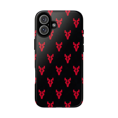 Mazatlán Bull Phone Case – Black Red Streetwear Tough Shockproof Cover