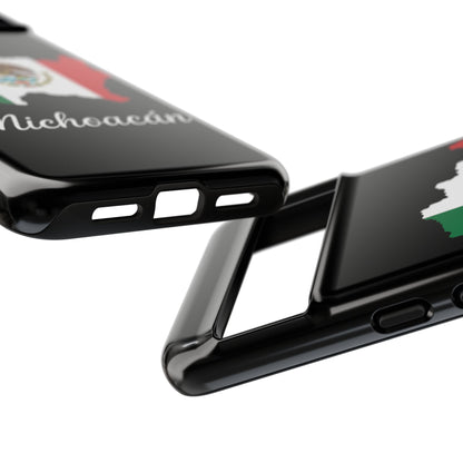 Michoacán Mexico Flag Map Phone Case | Mexican American Pride Tough Case for iPhone & Samsung