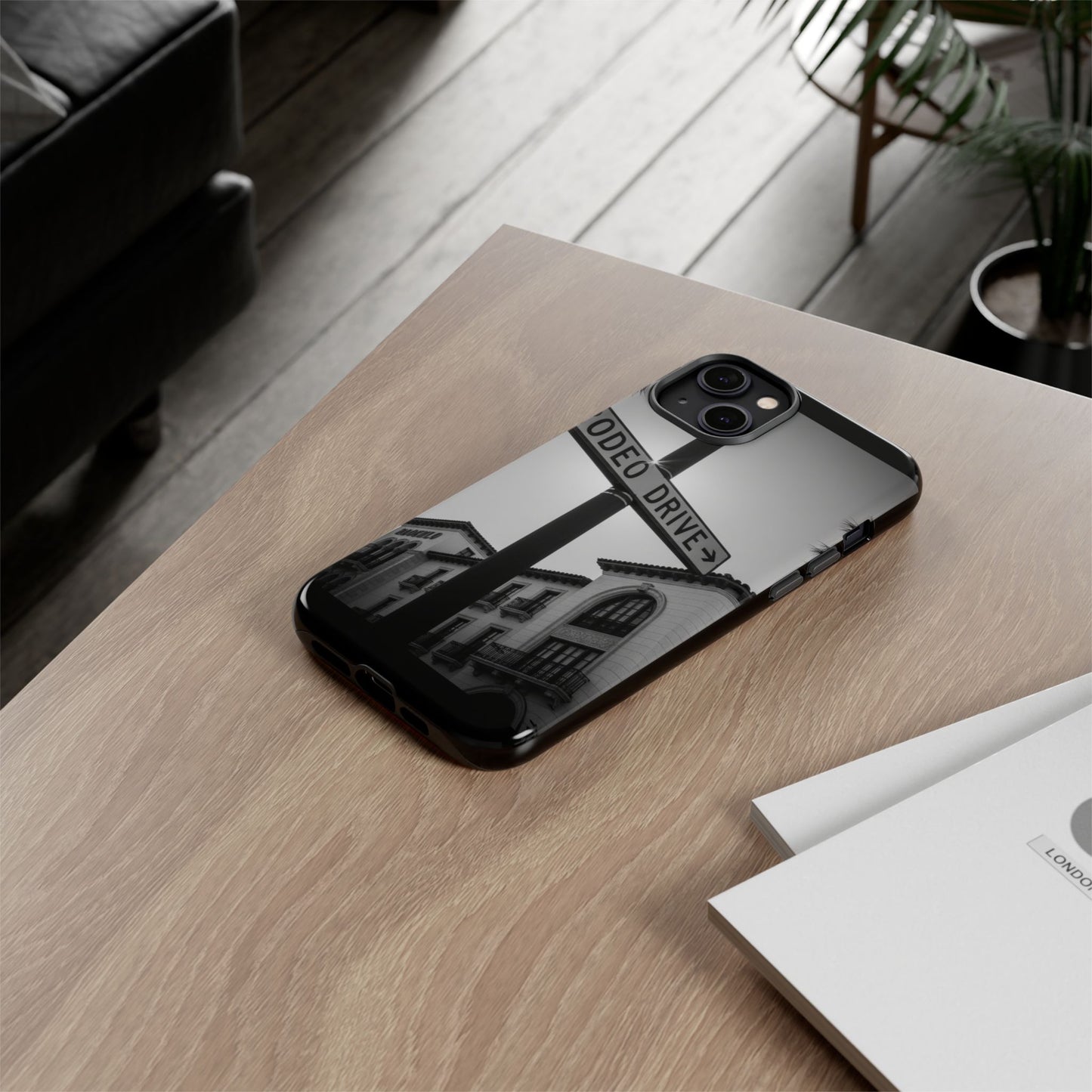 Rodeo Drive Phone Case | Los Angeles Aesthetic Black & White Photography | Luxury LA Street Tough Case for iPhone & Samsung