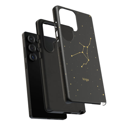 Virgo Zodiac Constellation Phone Case – Luxe Gold Celestial Cover